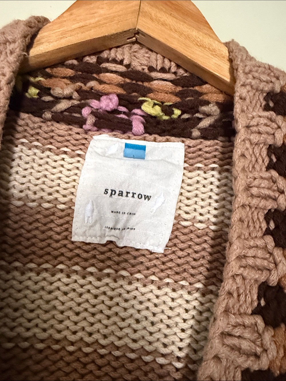 Anthropologie Sparrow Hopi Basket Striped Cardigan Sweater - Picture 2 of 6